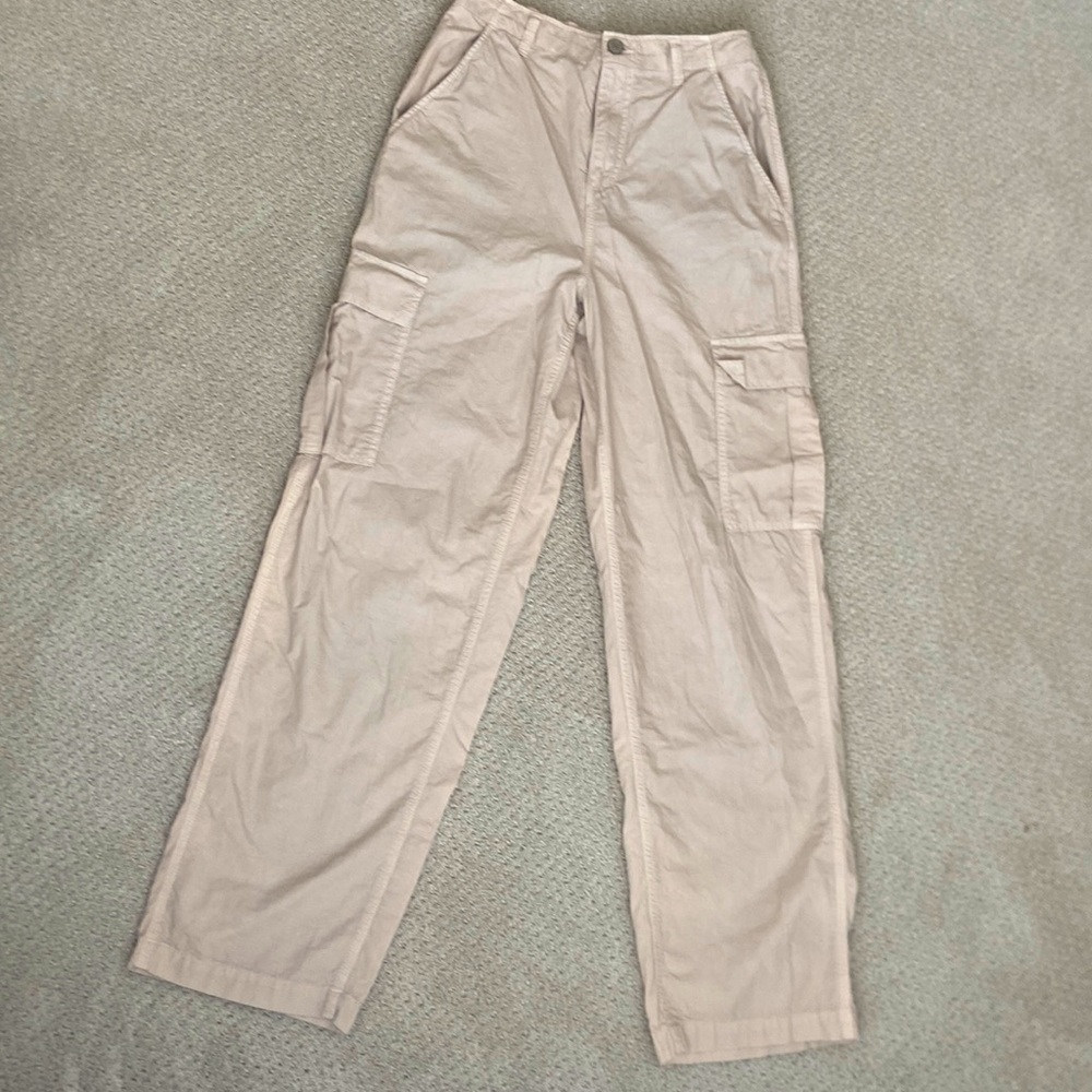 Garage khaki cargo pants, size S